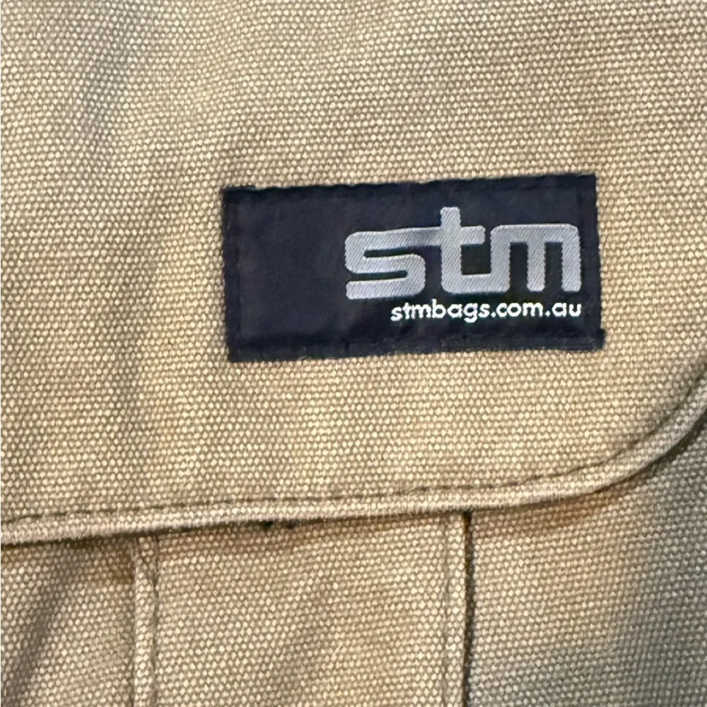 STM Khaki Canvas Messenger Bag Laptop Carrier